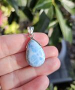 Larimar prívesok slza uško Ag925 č.3