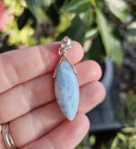 Larimar prívesok slza uško Ag925 č.5