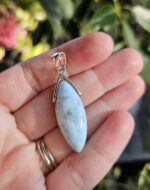 Larimar prívesok slza uško Ag925 č.5 – Obrázok 2