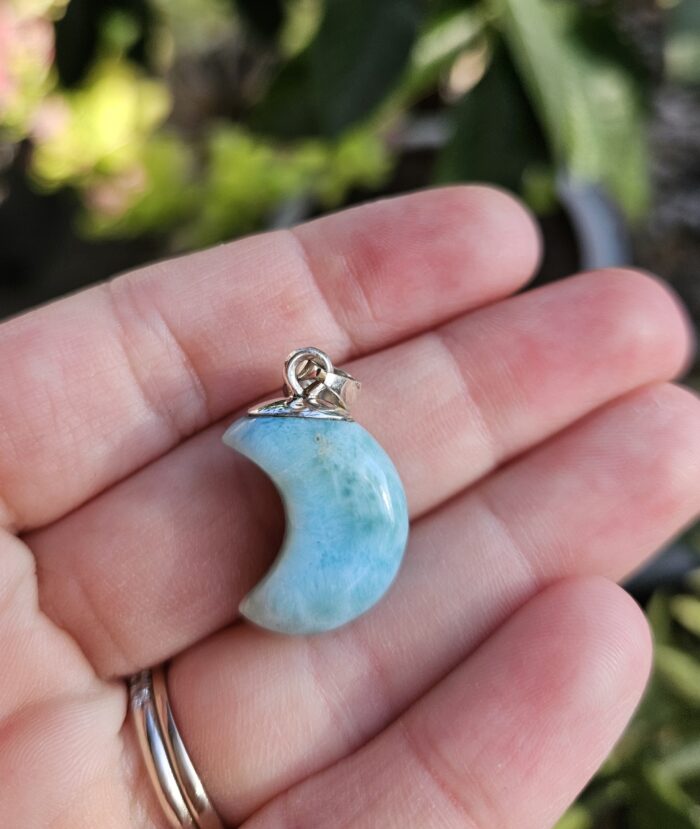 Larimar prívesok mesiac Ag925 č.2 ZĽAVA – Obrázok 2