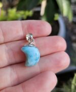 Larimar prívesok mesiac Ag925 č.1