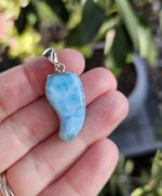 Larimar prívesok slzička Ag925