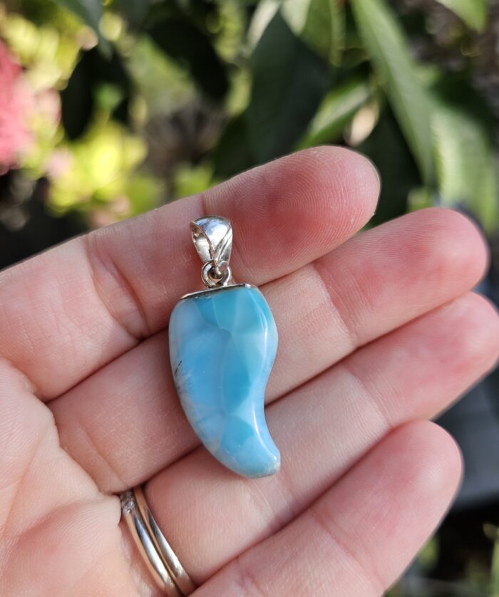 Larimar prívesok slzička Ag925 – Obrázok 2