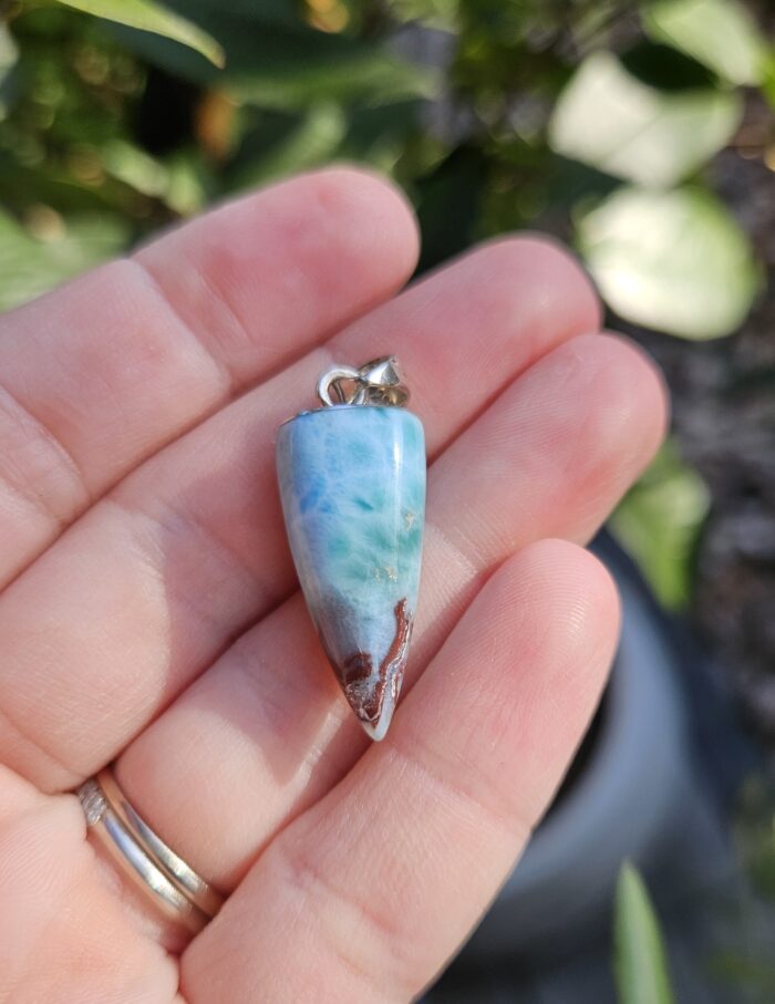 Larimar prívesok zub Ag925 č.1 ZĽAVA – Obrázok 2