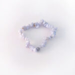 Chalcedón modrý náramok lámaný