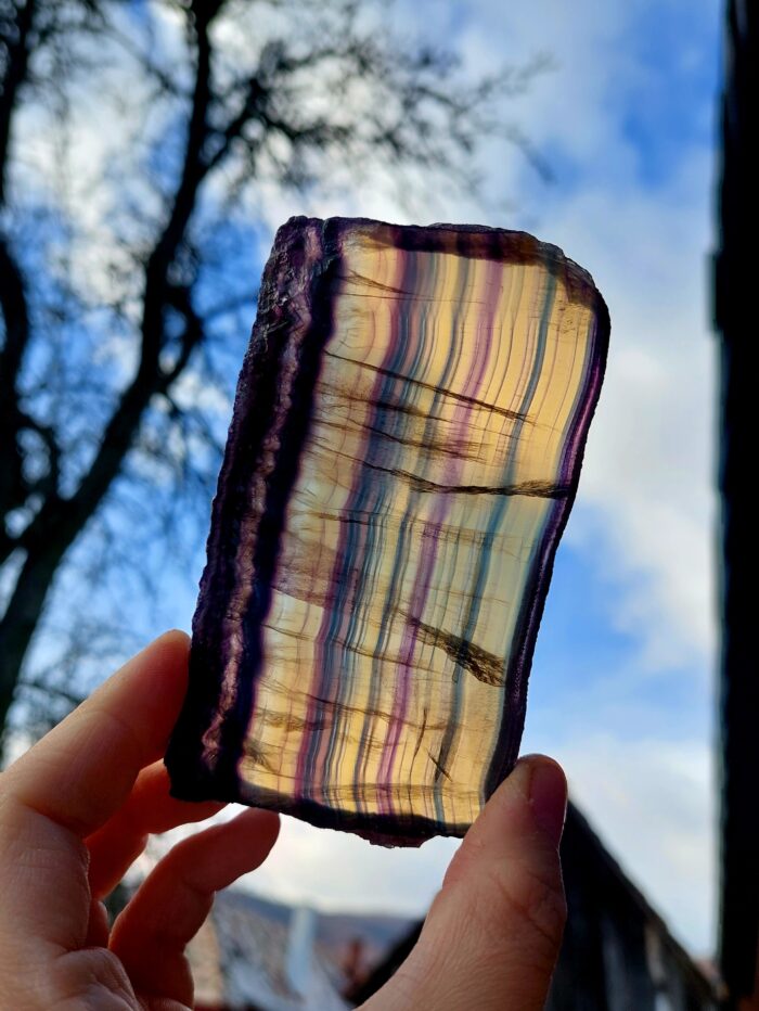 Fluorit plátok lešteny č.2 – Obrázok 2