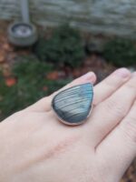 Prsteň Labradorit slza ZĽAVA – Obrázok 2
