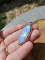 Mesačný kameň - Adulár prívesok Ag925