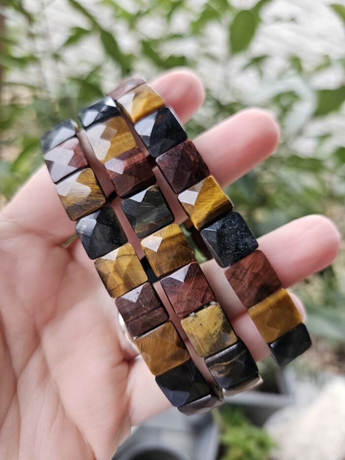 Tigrie, Býčie, Sokolie oko platničkový náramok – Obrázok 3