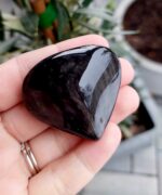 Obsidán strieborný srdce