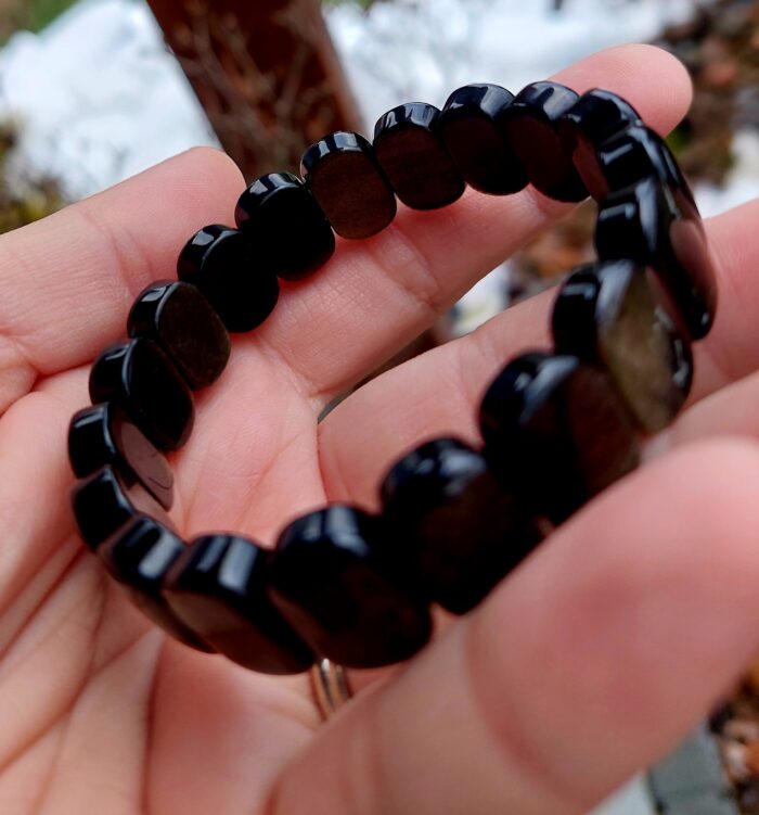 Obsidián zlatý platničkový – Obrázok 2