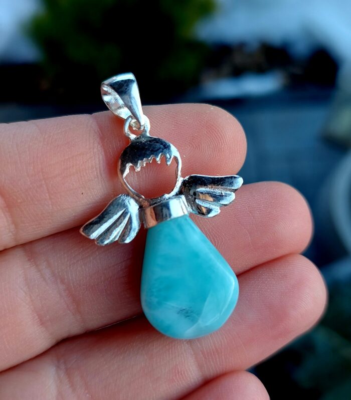 Larimar prívesok Anjelik Ag925 č.2 – Obrázok 2
