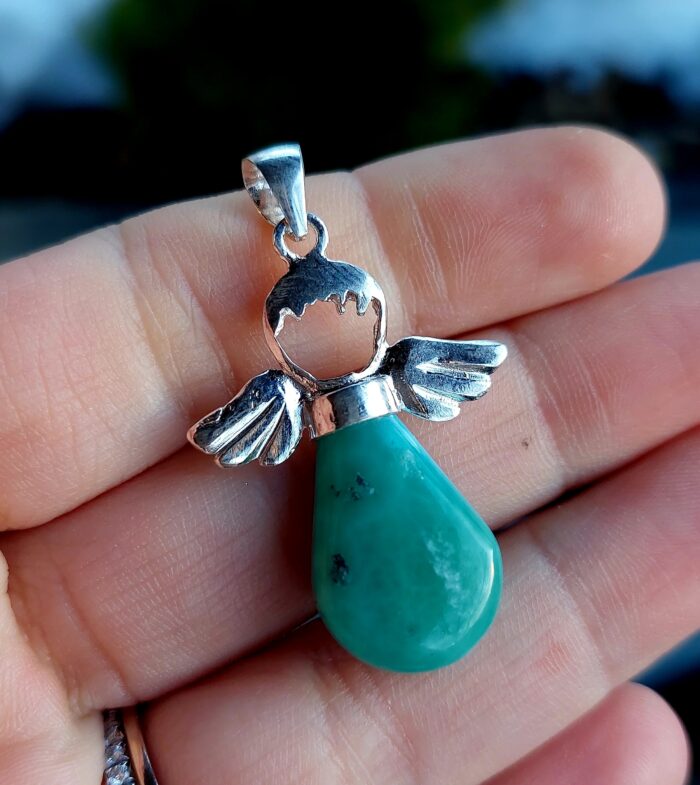 Larimar prívesok Anjelik Ag925 č.4 – Obrázok 2