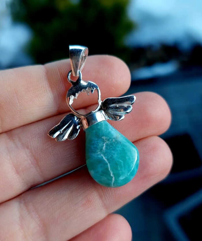 Larimar prívesok Anjelik Ag925 č.5 – Obrázok 2