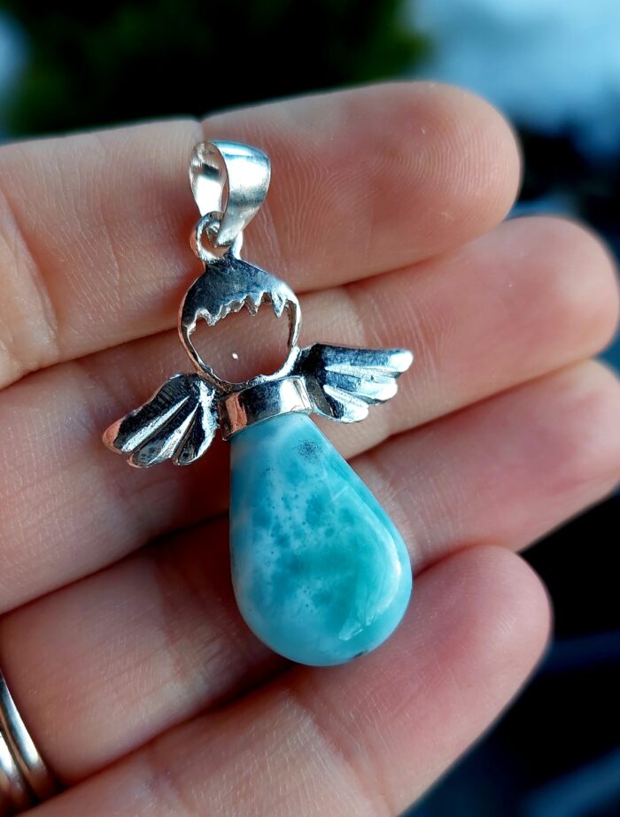 Larimar prívesok Anjelik Ag925 č.6 – Obrázok 2