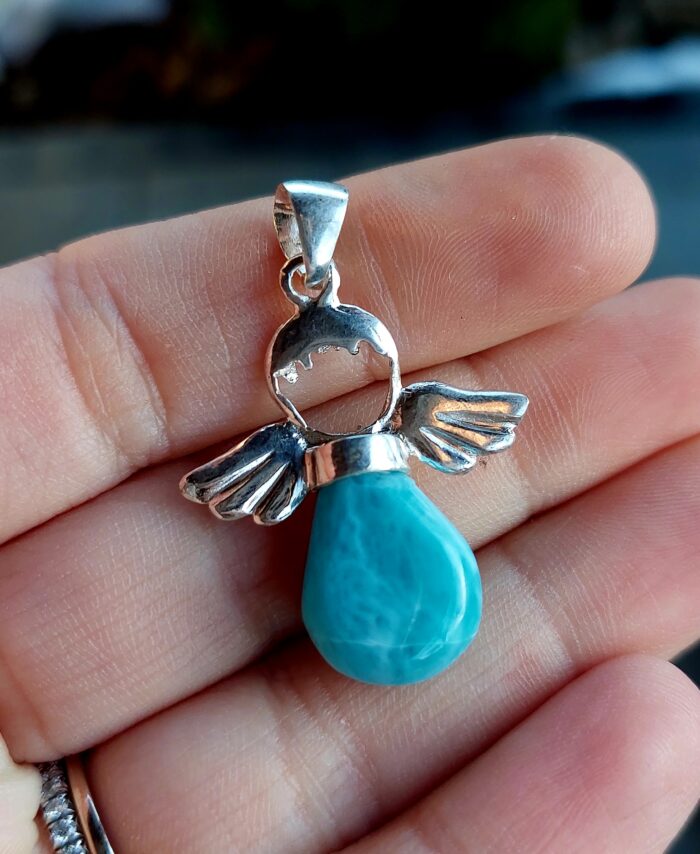 Larimar prívesok Anjelik Ag925 č.8 – Obrázok 2