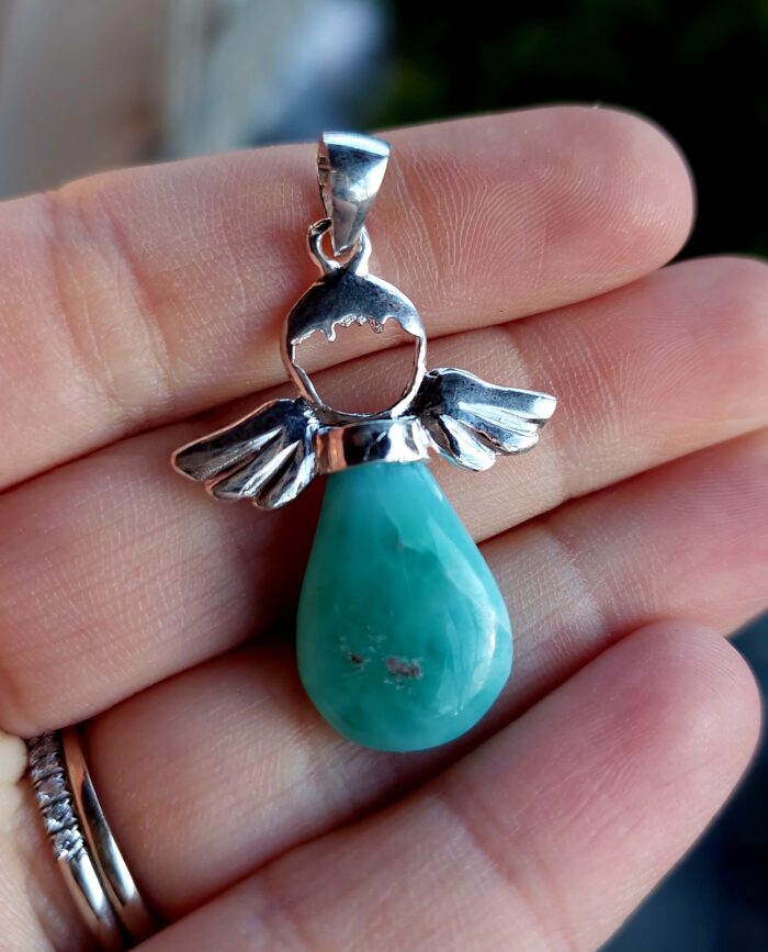 Larimar prívesok Anjelik Ag925 č.11 – Obrázok 2