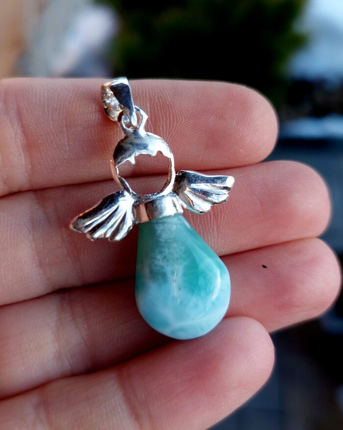 Larimar prívesok Anjelik Ag925 č.15 – Obrázok 2
