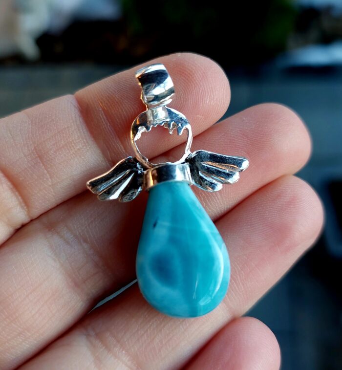 Larimar prívesok Anjelik Ag925 č.17 – Obrázok 2