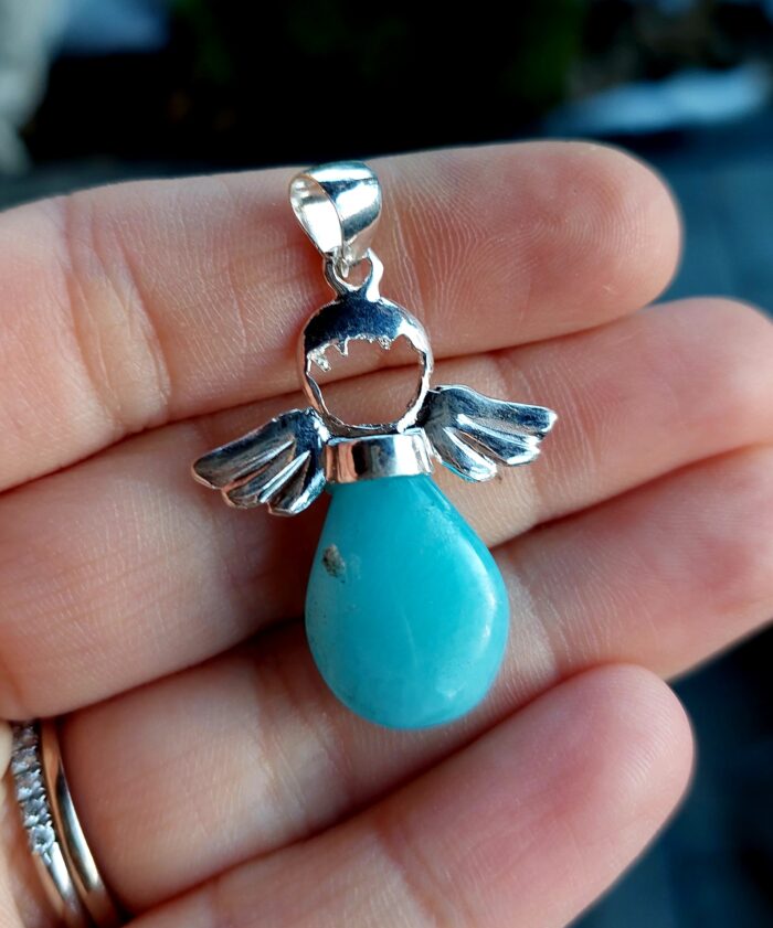 Larimar prívesok Anjelik Ag925 č.18 ZĽAVA – Obrázok 2