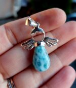 Larimar prívesok Anjelik Ag925  č.20 ZĽAVA