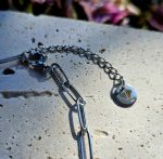 Perly riečne biele náramok - 3perly , strieborná chir.oceľ – Obrázok 3