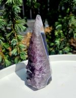 Ametystový diamantový OBELISK 12cm č.1 – Obrázok 3