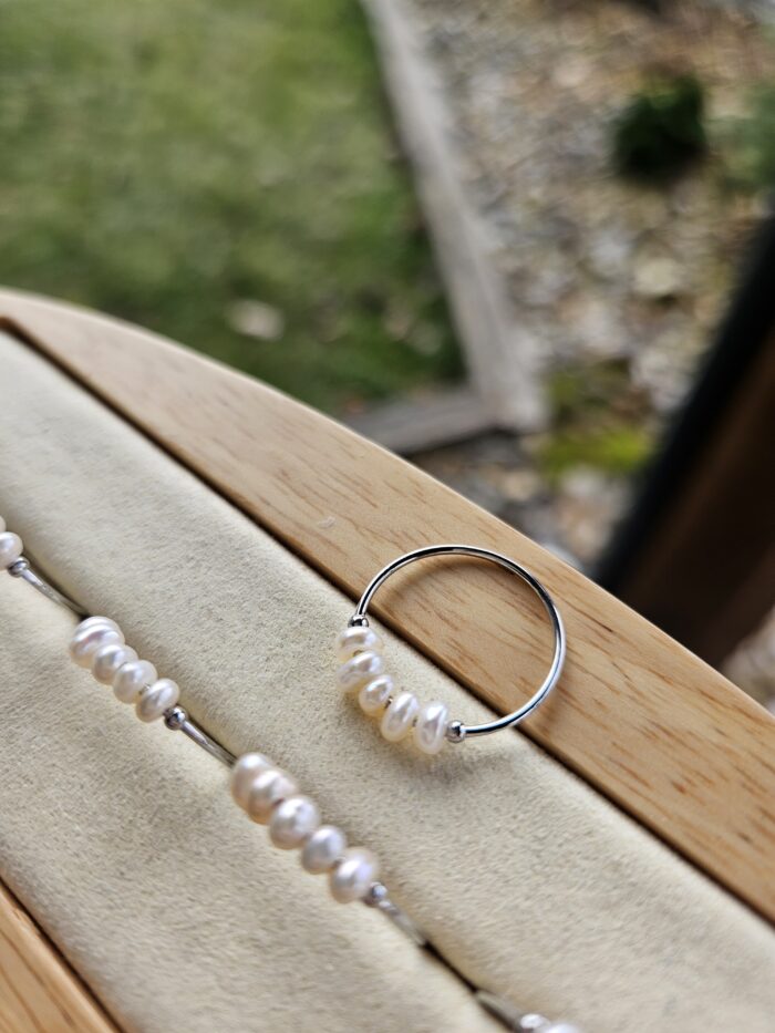 Perly riečne prsteň chir.ocel strieborný Veľkosť 4 (47) – Obrázok 2