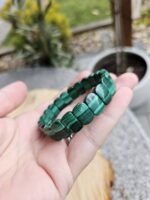 Malachit platničkový náramok č.2