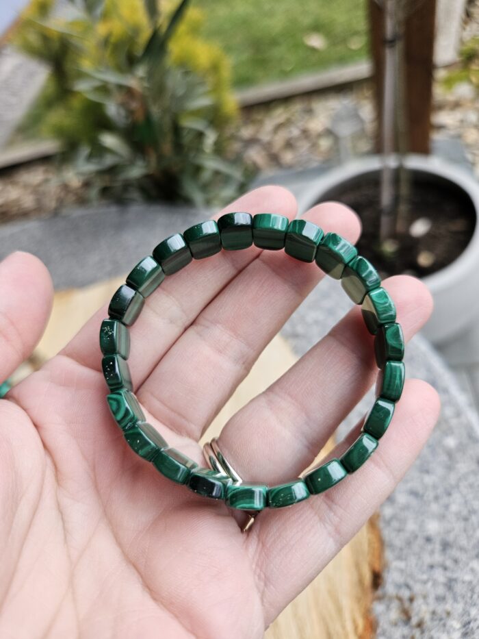Malachit platničkový náramok č.2 – Obrázok 2