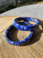 Lapis Lazuli platničkový fazetovaný náramok