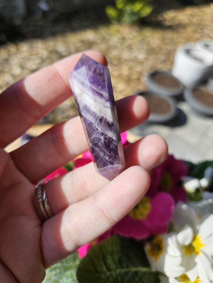 Ametyst chevron obelisk č.1 – Obrázok 2