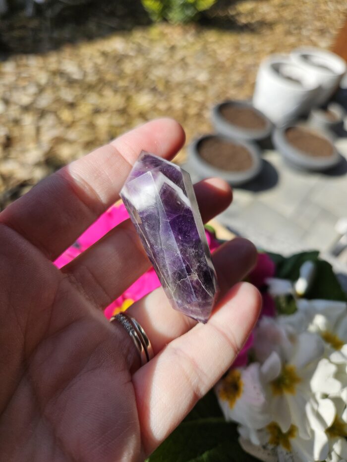 Ametyst chevron obelisk č.2 – Obrázok 2