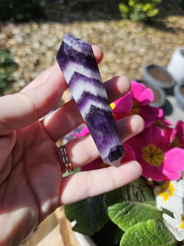 Ametyst chevron obelisk č.7 – Obrázok 2