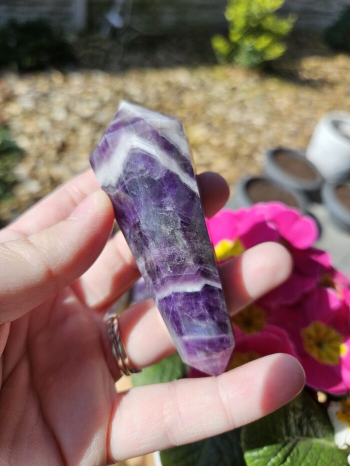 Ametyst chevron obelisk č.11 ZĽAVA – Obrázok 2