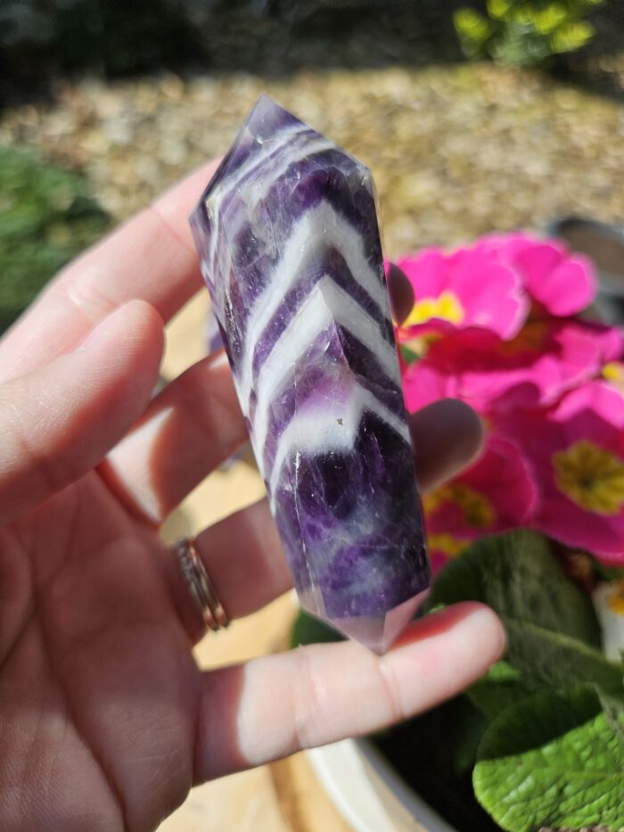 Ametyst chevron obelisk č.13 – Obrázok 2