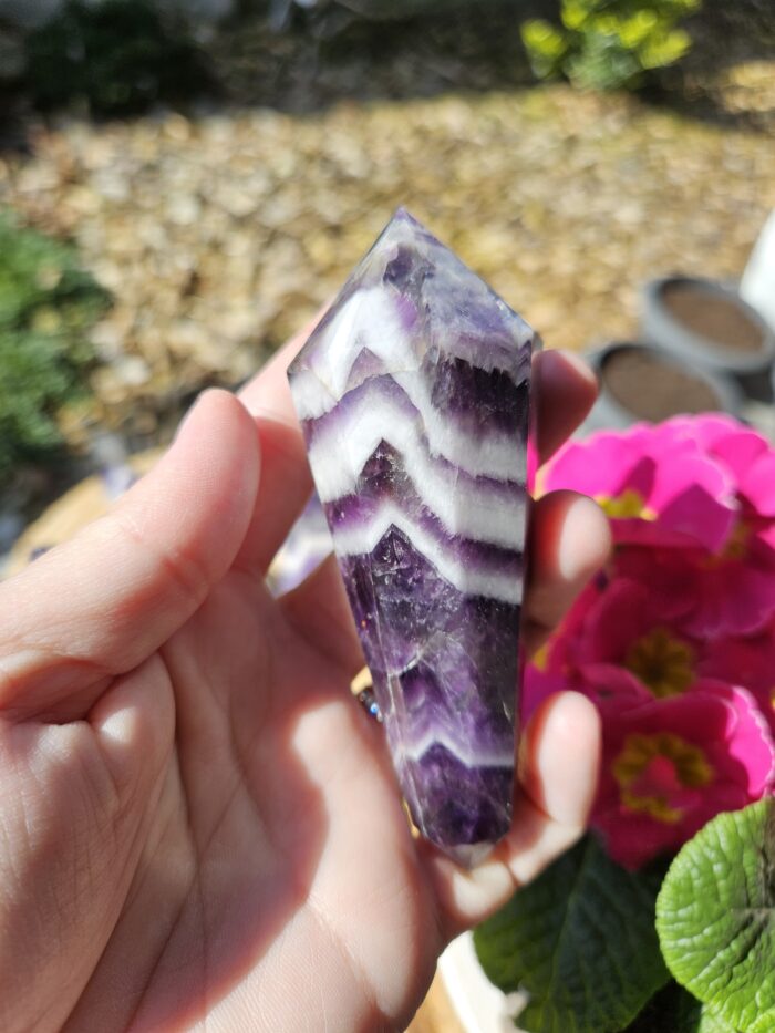 Ametyst chevron obelisk č.16 ZĽAVA – Obrázok 2