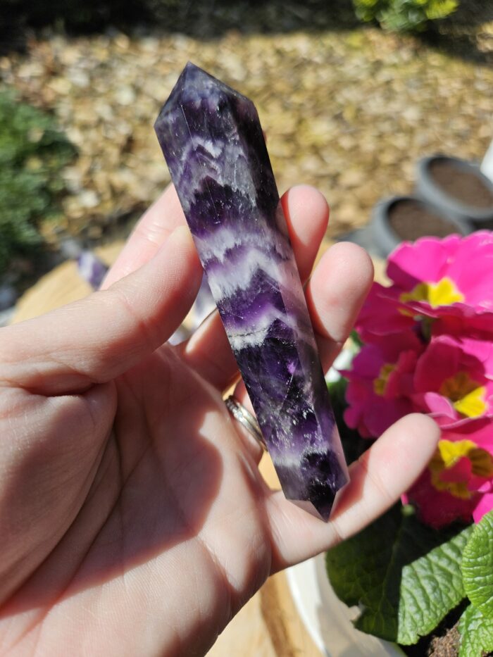Ametyst chevron obelisk č.17 – Obrázok 2