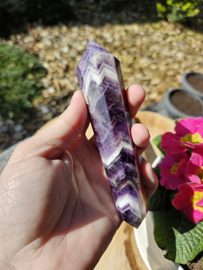 Ametyst chevron obelisk č.18 – Obrázok 2
