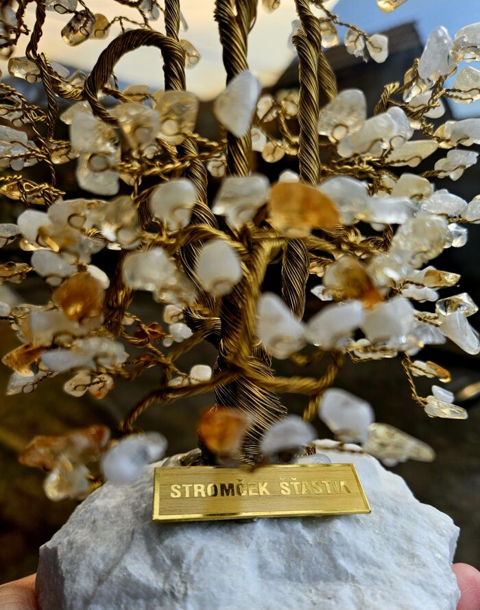 Stromček šťastia široký XXL CITRÍN – Obrázok 2