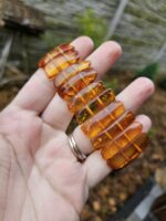 Jantár náramok platničkový 30x10mm