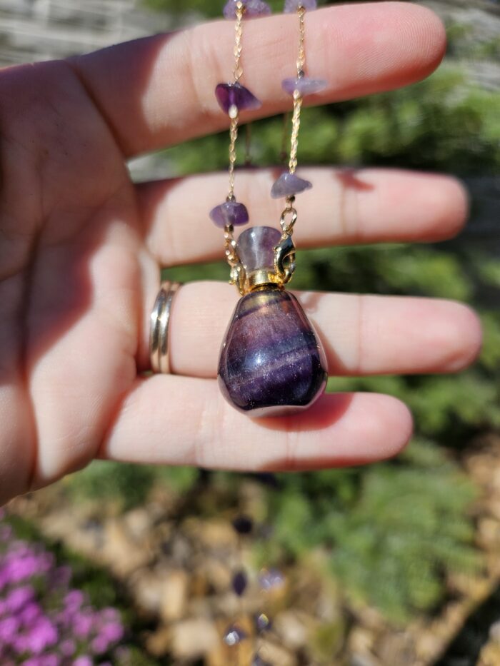 Flaštička náhrdelník FLUORIT – Obrázok 2