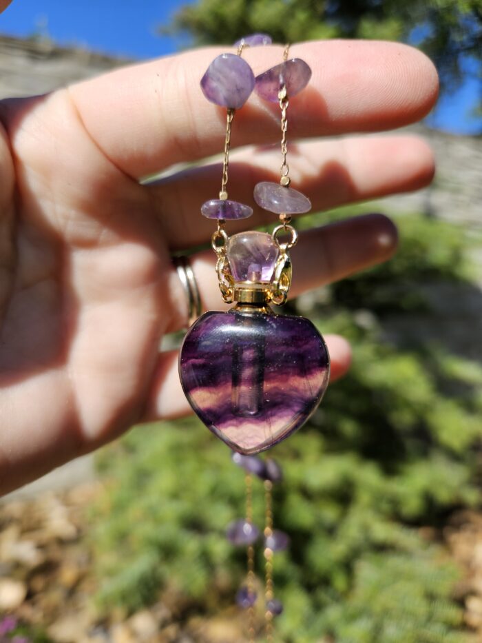 Flaštička náhrdelník FLUORIT – Obrázok 2