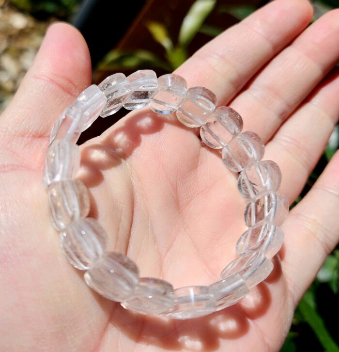 Krištáľ fazetovaný platničkový náramok – Obrázok 2