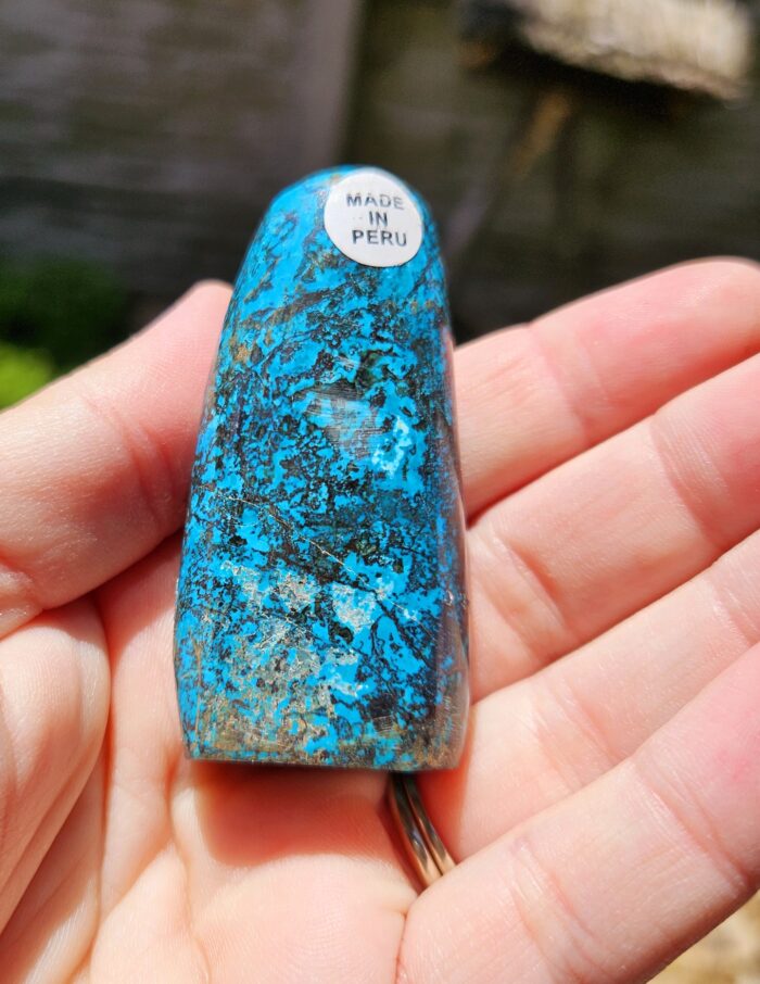 Chryzokol veža leštená č.2 – Obrázok 2