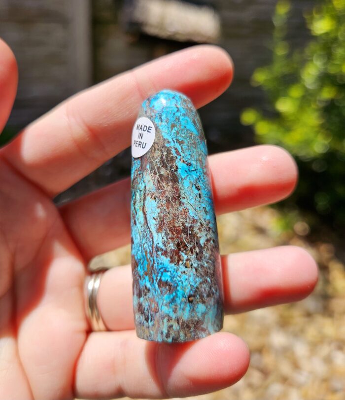 Chryzokol veža leštená č.5 – Obrázok 2