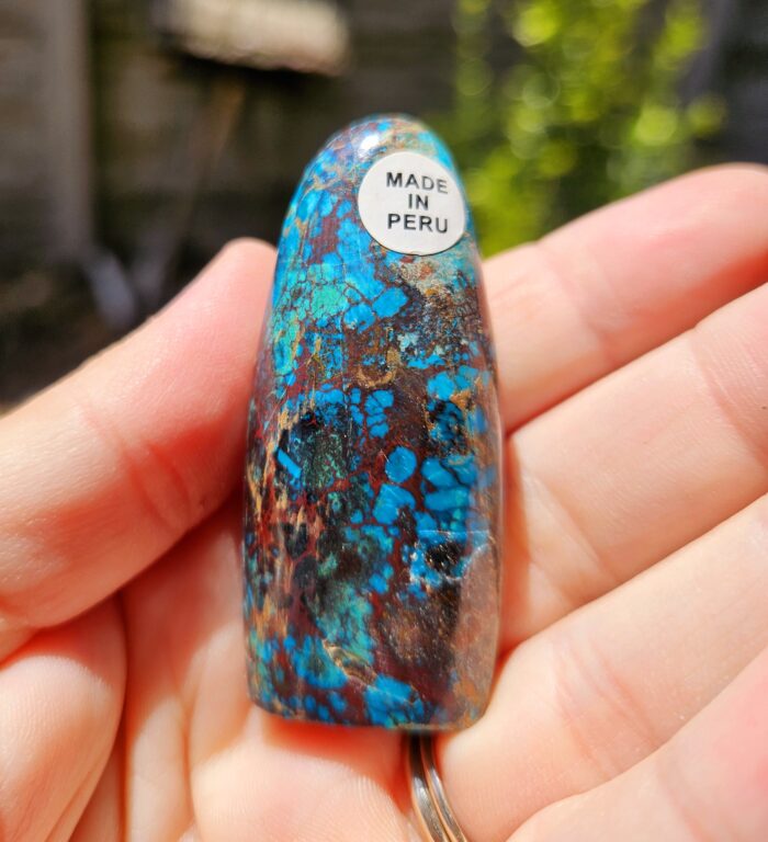 Chryzokol veža leštená č.7 – Obrázok 2