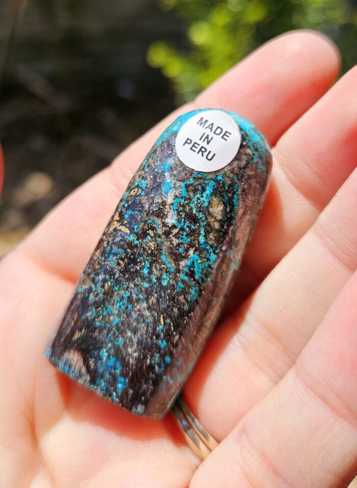 Chryzokol veža leštená č.10 – Obrázok 2