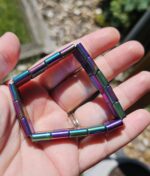 Hematit dúhový náramok platničkový – Obrázok 2