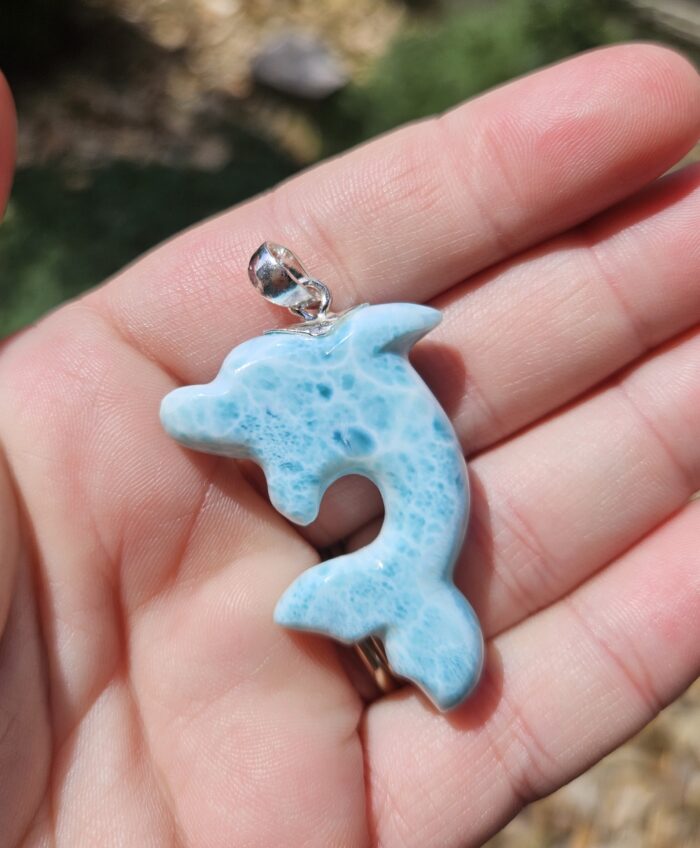 Larimar prívesok DELFÍN Ag925 č.2 – Obrázok 2